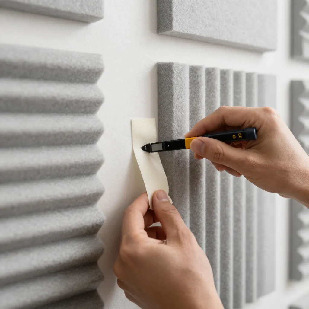 Acoustic panel installation process
